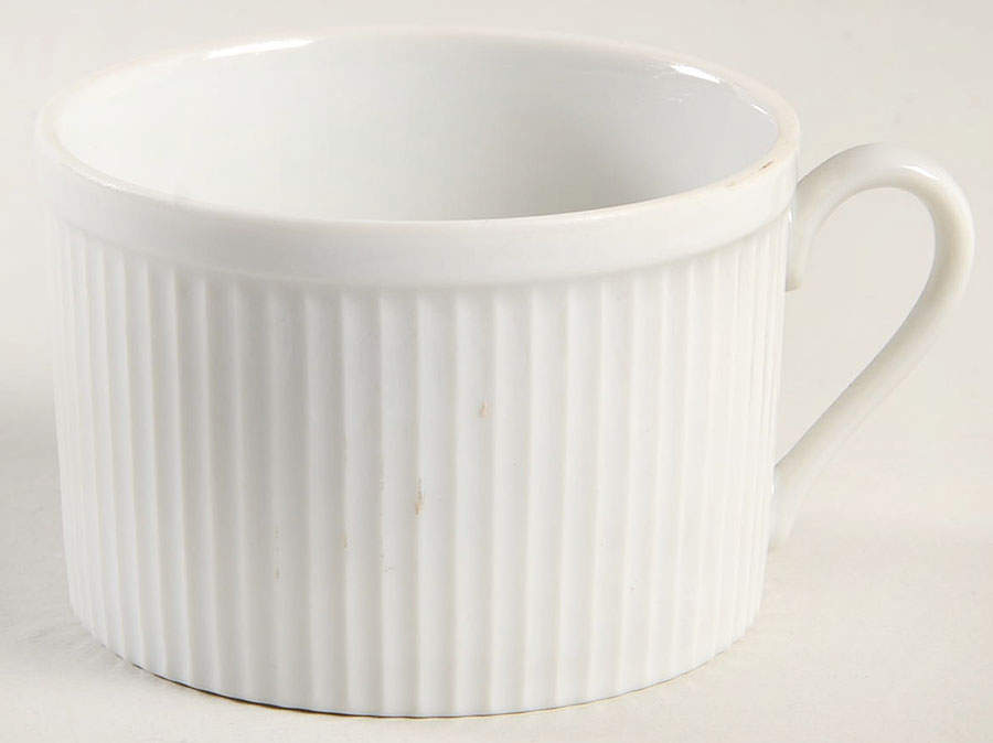 White Classic Flat Cup by Fitz & Floyd-1