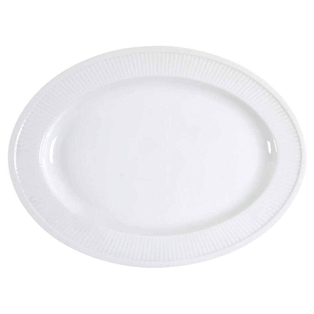 White Classic 14" Oval Serving Platter by Fitz & Floyd-1