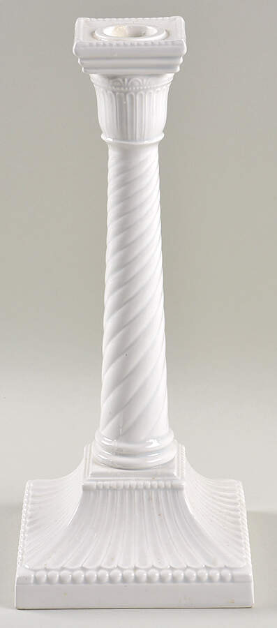 White Classic 11" Candlestick by Fitz & Floyd-1
