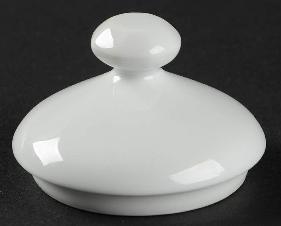 White Octagonal Lid for Sugar Bowl by Fitz & Floyd-1