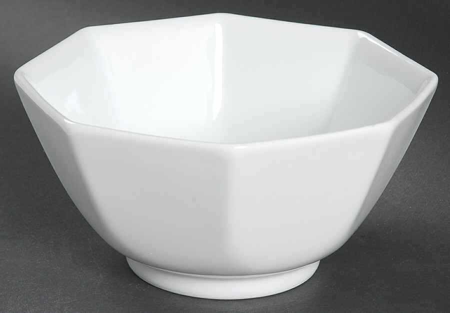 White Octagonal 5" Octagonal Vegetable Bowl by Fitz & Floyd-1