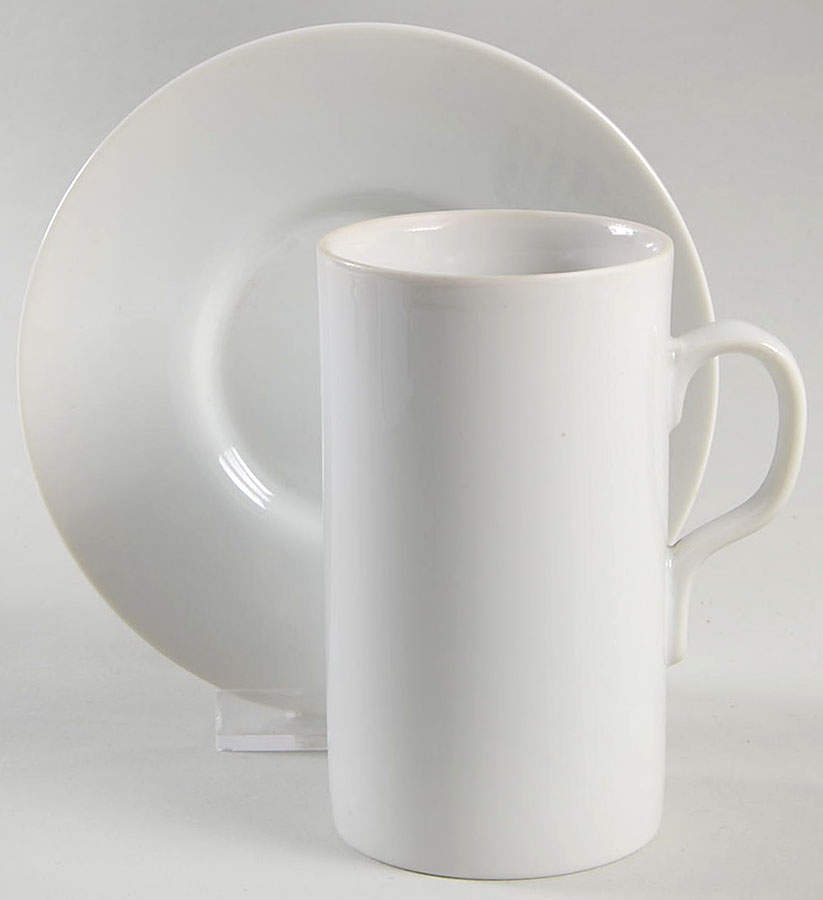 White Shoulders Irish Coffee Cup and Saucer Set by Fitz & Floyd-1
