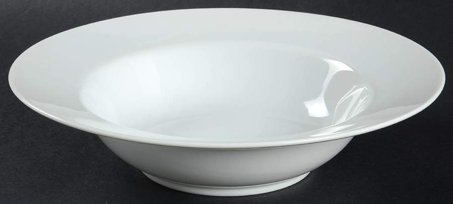 White Shoulders Rim Soup Bowl by Fitz & Floyd-1