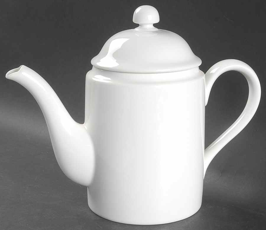 White Shoulders Coffee Pot & Lid by Fitz & Floyd-1