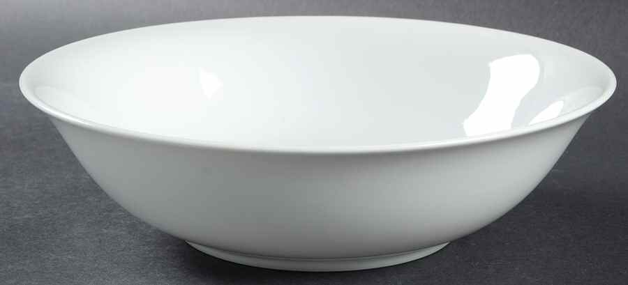 White Shoulders 9" Round Vegetable Bowl by Fitz & Floyd-1