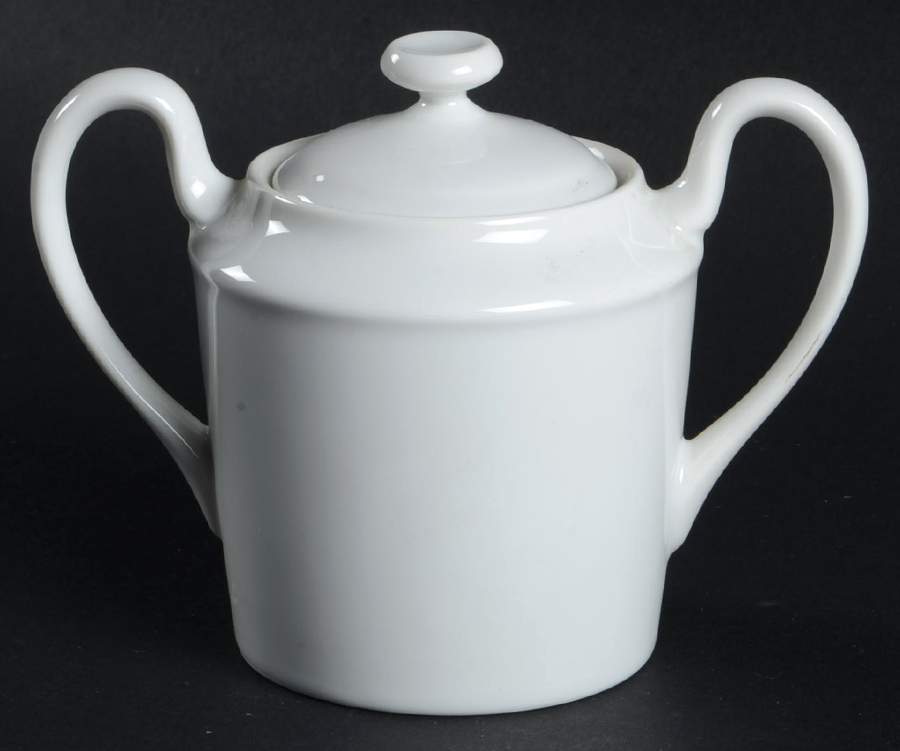 White Shoulders Sugar Bowl & Lid by Fitz & Floyd-1
