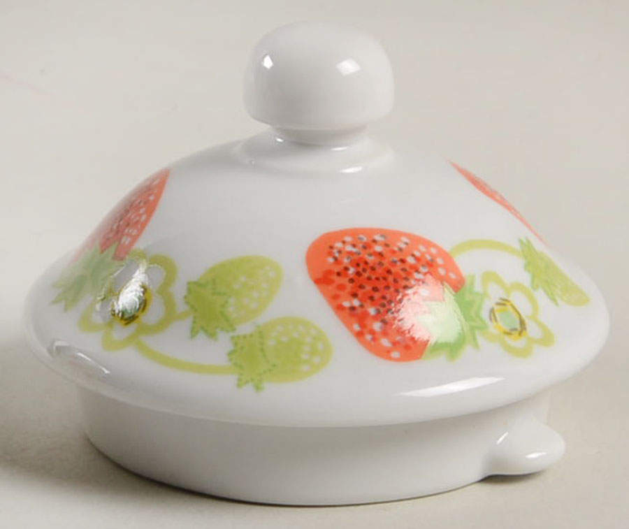 Wild Strawberry Lid for Small Coffee Pot by Fitz & Floyd-1