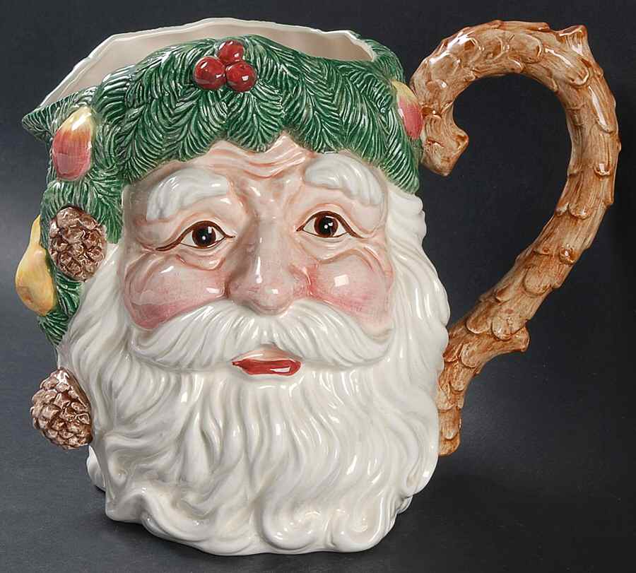 Woodland Santa 64 Oz Pitcher by Fitz & Floyd-1