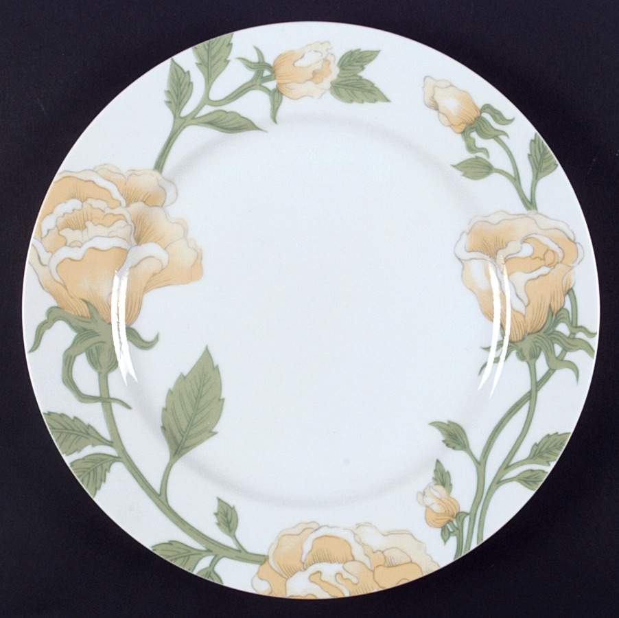 Yellow Rose Dinner Plate by Fitz & Floyd-1