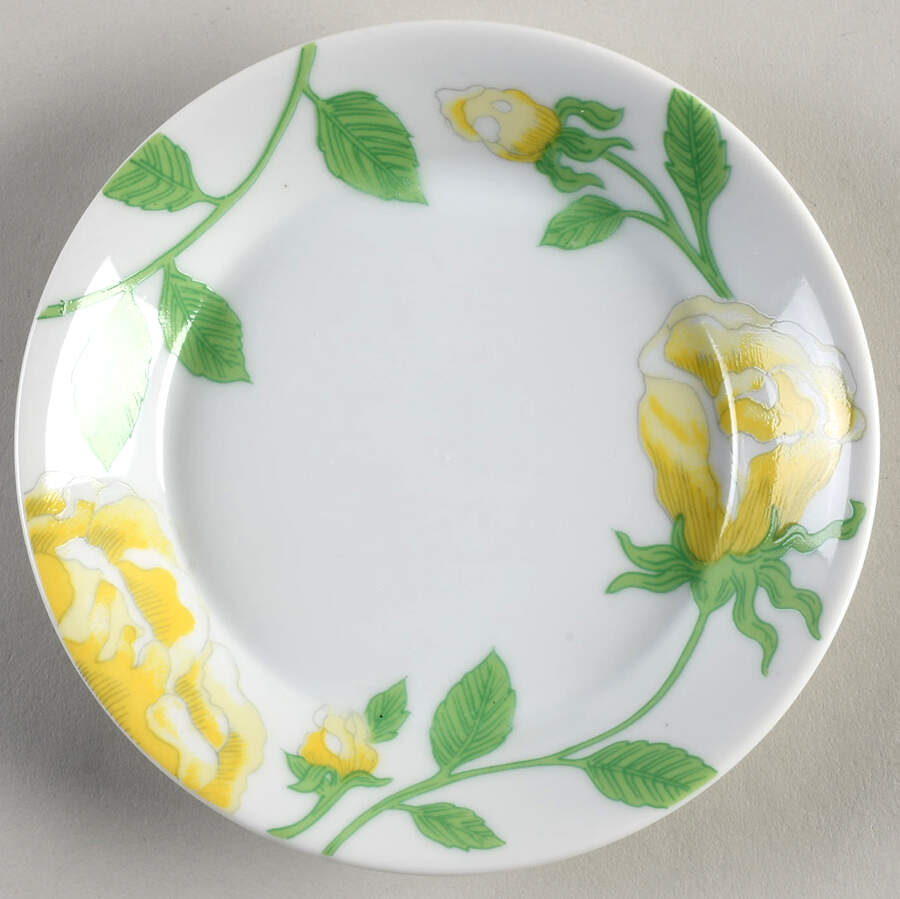 Yellow Rose Saucer by Fitz & Floyd-1