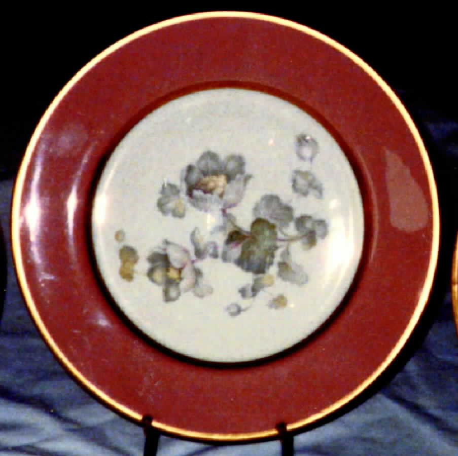 Anemone Rose Service Plate (Charger) by Flintridge-1