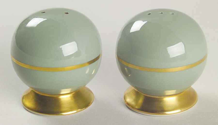Sylvan-California Sage Green (Rim) Salt & Pepper Set by Flintridge-1