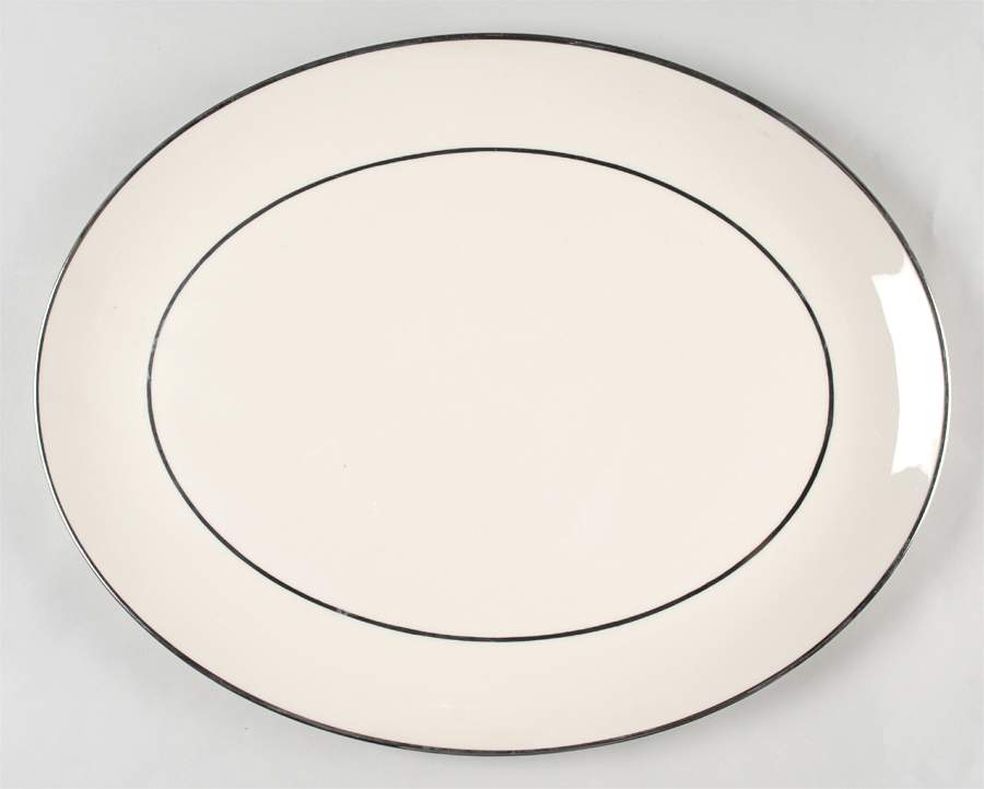 Bellmere (Rim & Coupe) 16" Oval Serving Platter by Flintridge-1