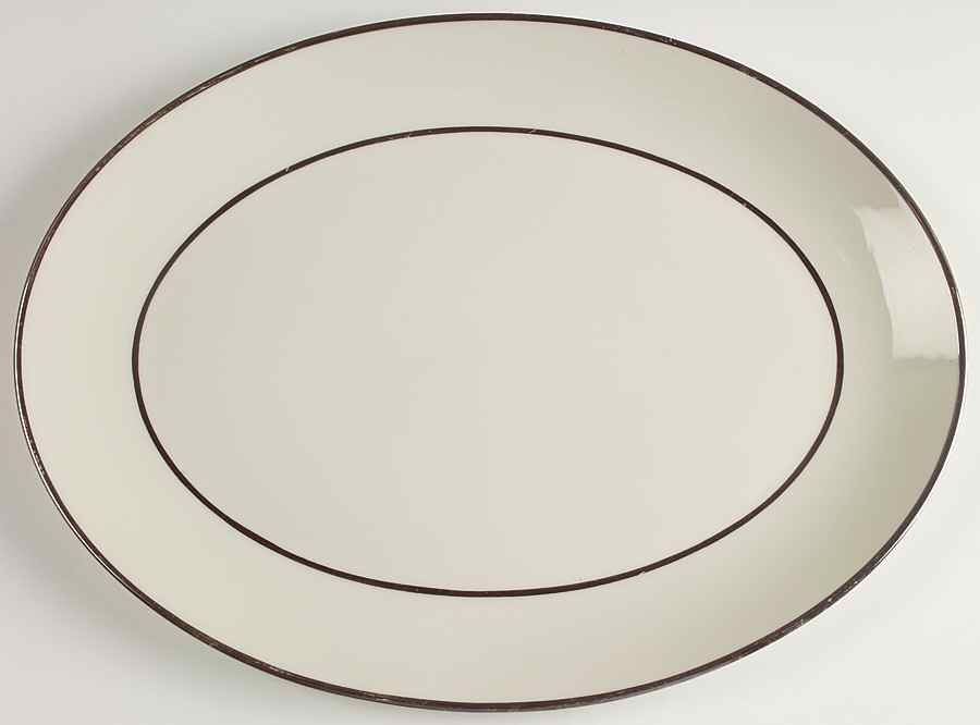 Bellmere (Rim & Coupe) 14" Oval Serving Platter by Flintridge-1