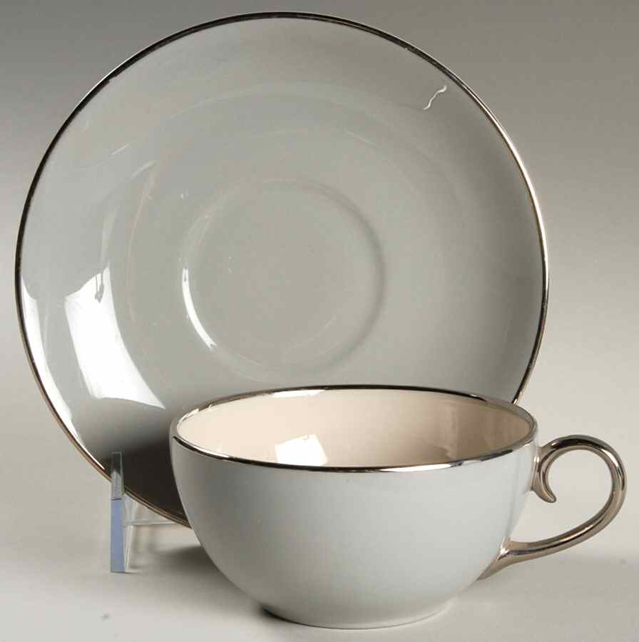 Brookmere Flat Cup & Saucer Set by Flintridge-1