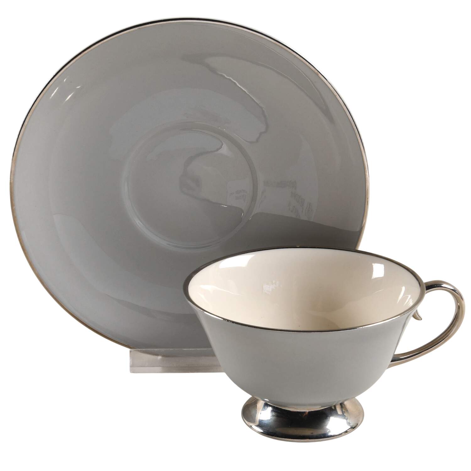 Brookmere Footed Cup & Saucer Set by Flintridge-1