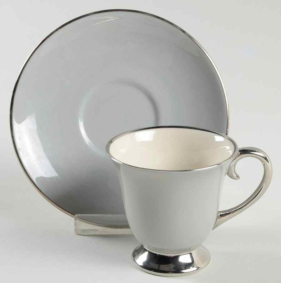 Brookmere Footed Demitasse Cup & Saucer Set by Flintridge-1