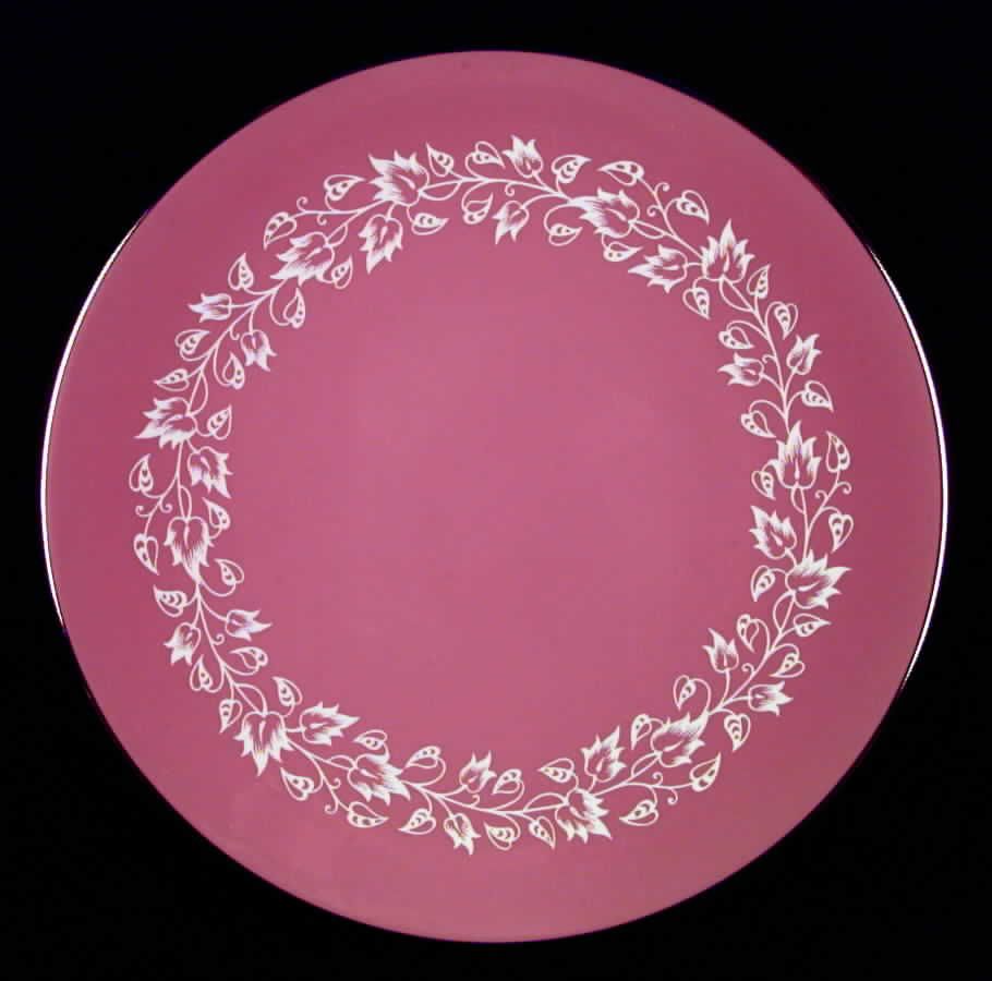 Brocade Rose (Coupe) Dinner Plate by Flintridge-1