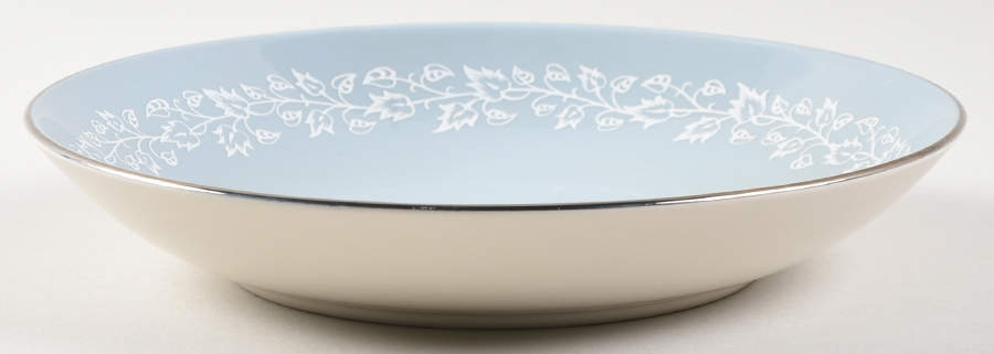 Brocade Strata Blue Coupe Soup Bowl by Flintridge-1