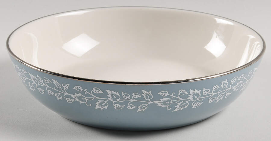 Brocade Strata Blue 8" Round Vegetable Bowl by Flintridge-1
