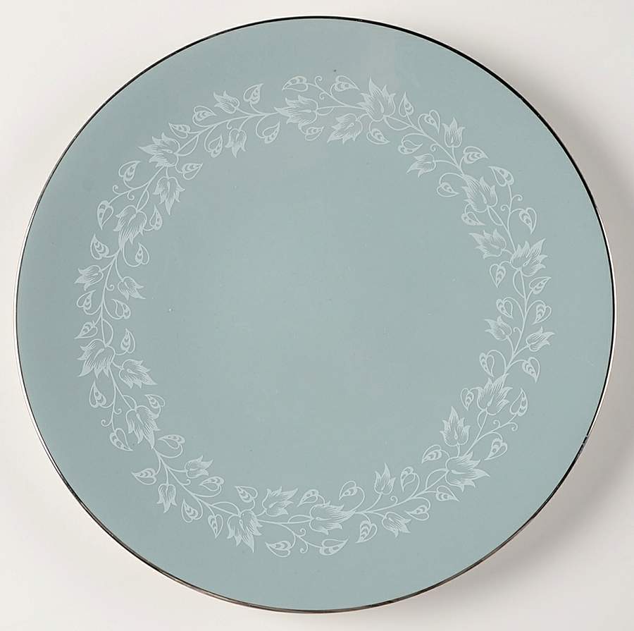 Brocade Strata Blue Coupe Salad Plate by Flintridge-1