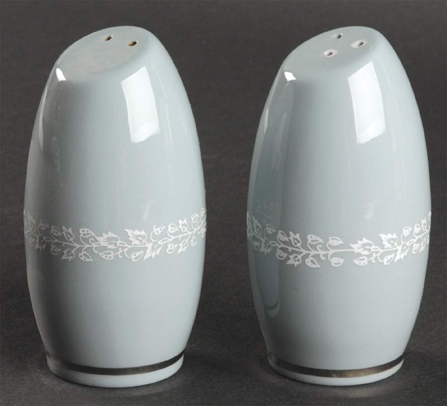 Brocade Strata Blue Salt & Pepper Set by Flintridge-1