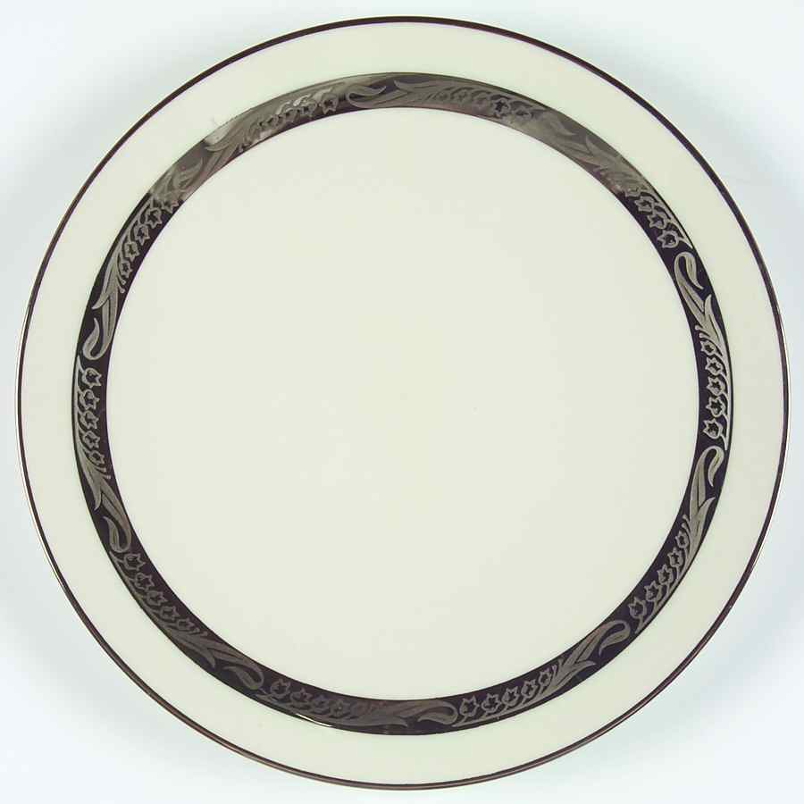 Bridal Wreath No Color Band Coupe Salad Plate by Flintridge-1