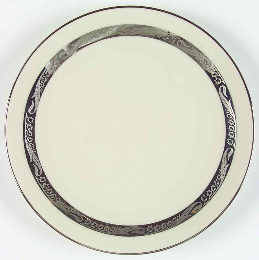 Bridal Wreath No Color Band Coupe Salad Plate by Flintridge-1