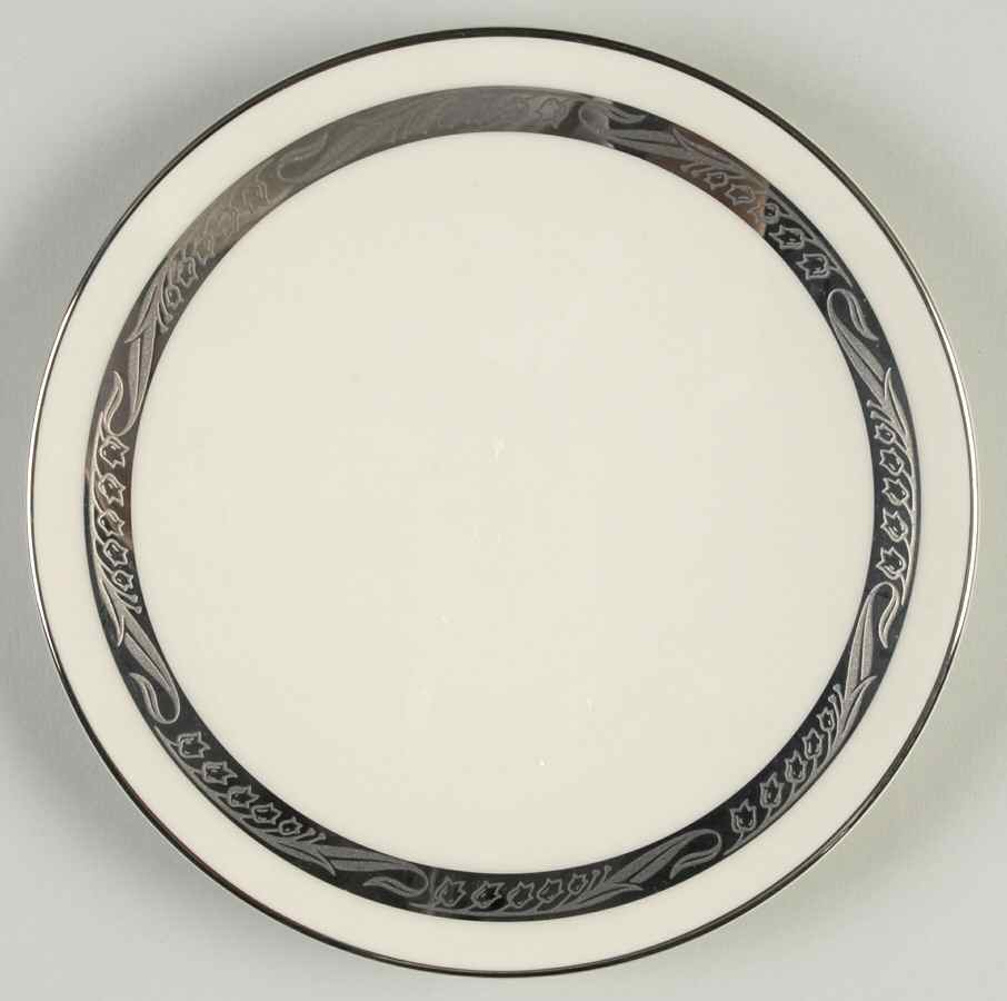 Bridal Wreath No Color Band Coupe Bread & Butter Plate by Flintridge-1