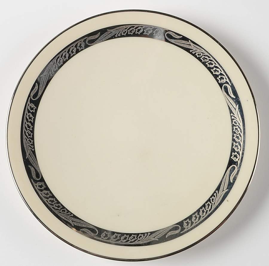 Bridal Wreath No Color Band Coupe Bread & Butter Plate by Flintridge-1