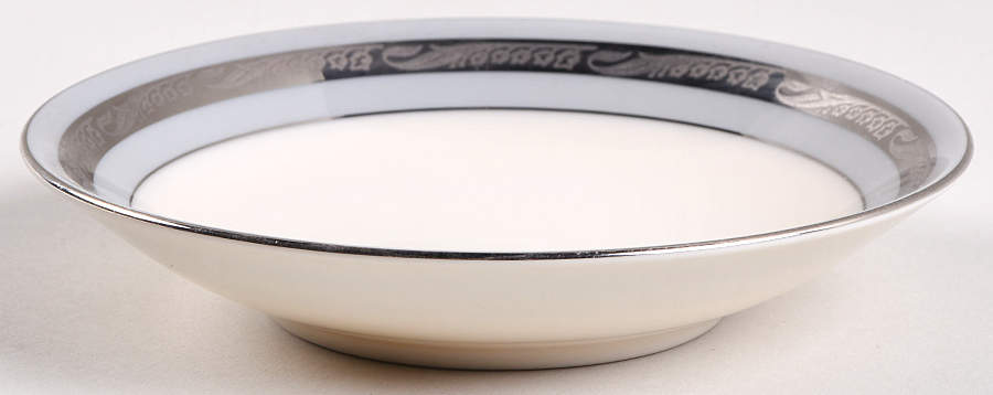 Bridal Wreath Gray Fruit/Dessert (Sauce) Bowl by Flintridge-1
