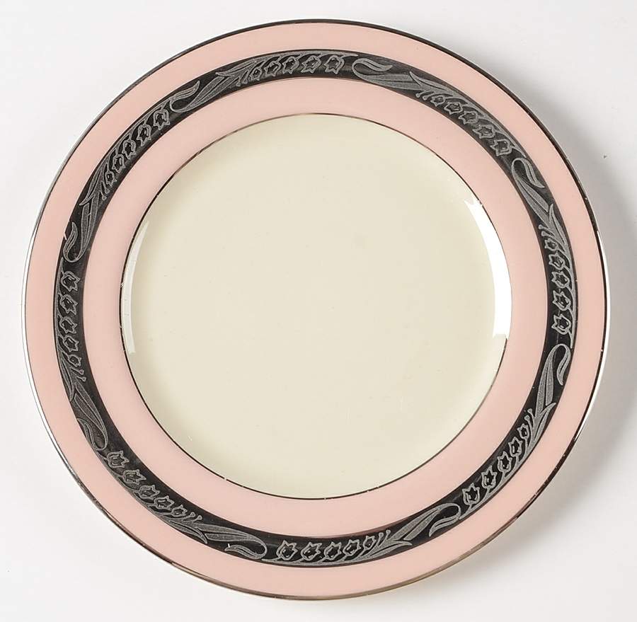 Bridal Wreath-Pink Bread & Butter Plate by Flintridge-1