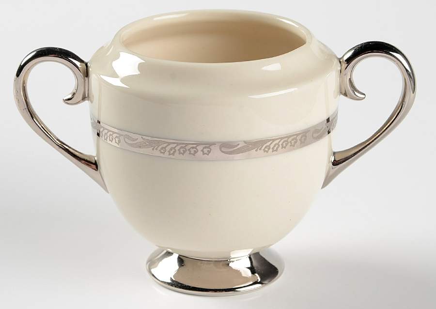 Bridal Wreath No Color Band Mini Sugar Bowl No Lid by Flintridge-1