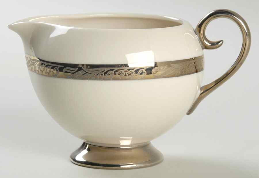 Bridal Wreath No Color Band Creamer by Flintridge-1