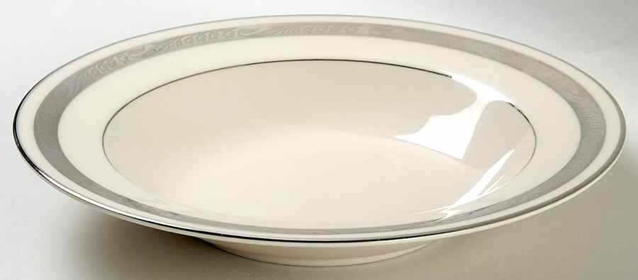 Bridal Wreath No Color Band Rim Soup Bowl by Flintridge-1