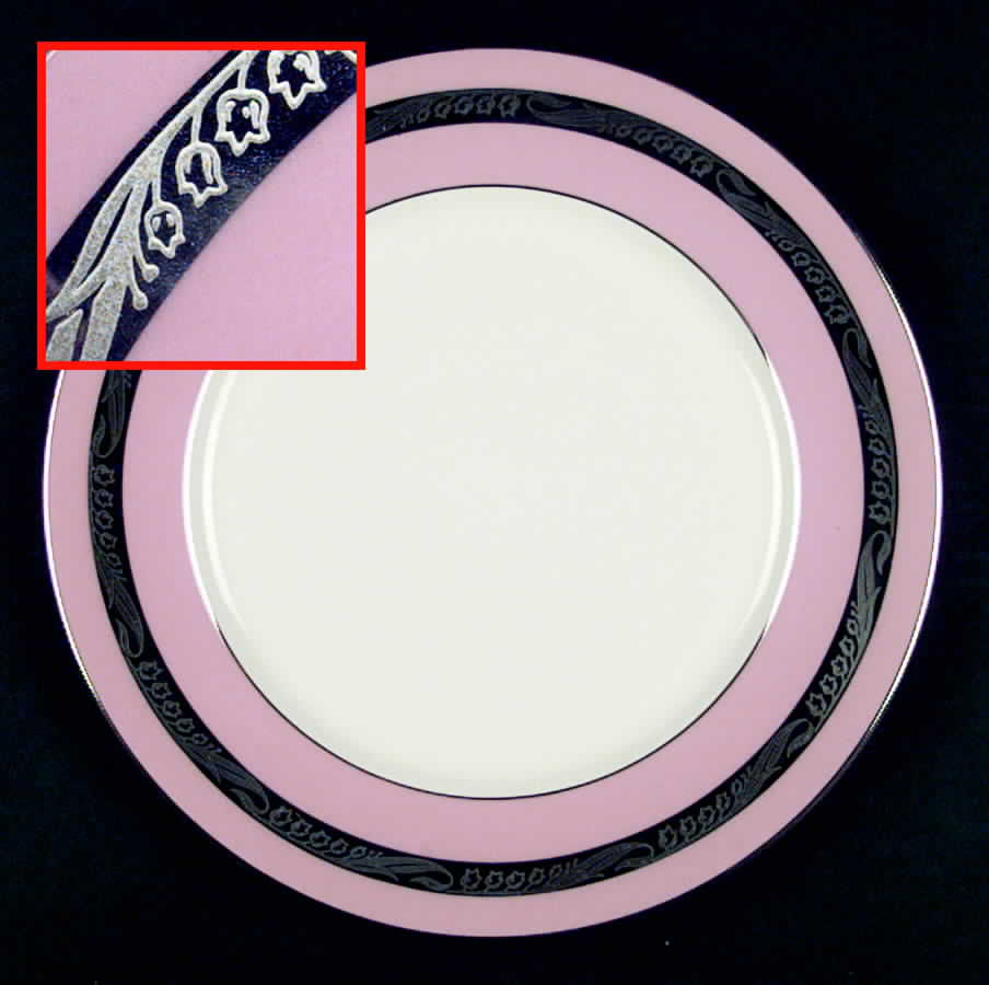 Bridal Wreath Rose Dinner Plate by Flintridge-1