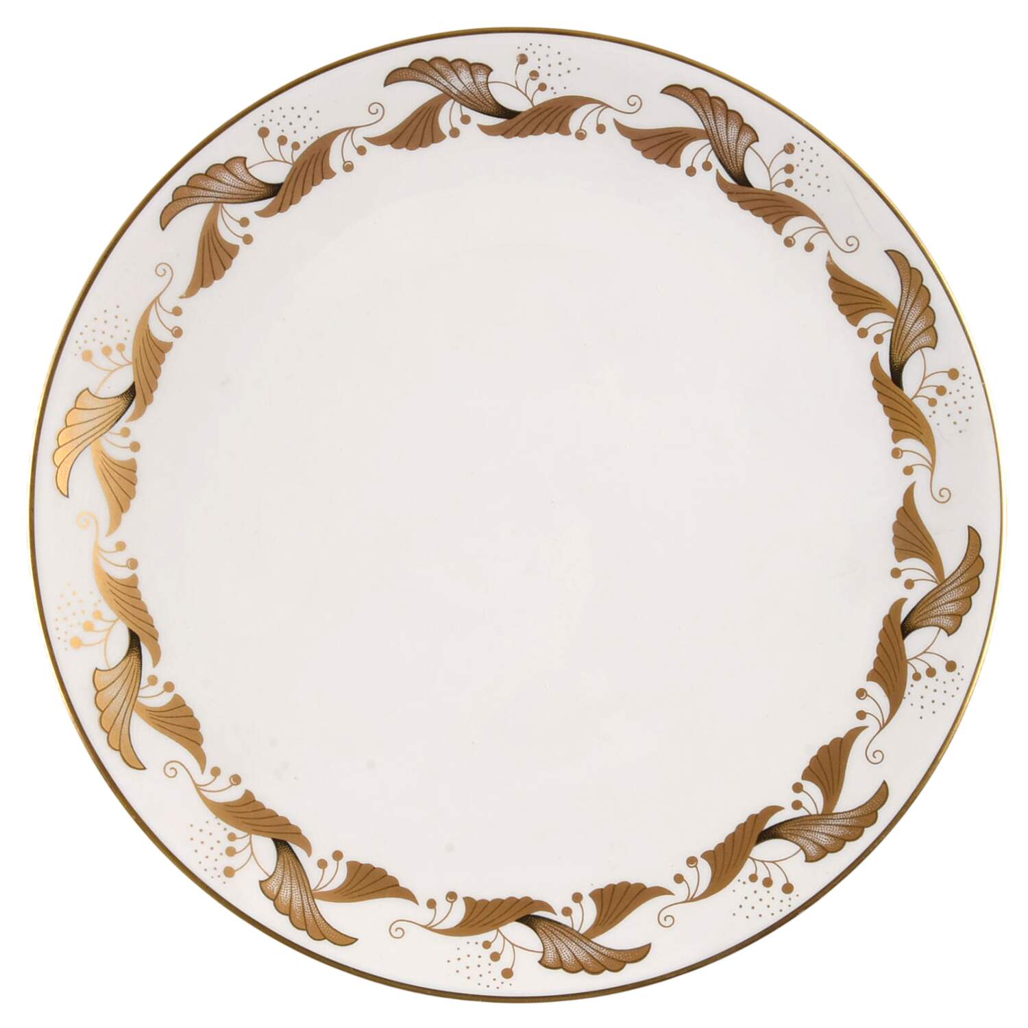 Cantata Gold Coupe Salad Plate by Flintridge-1