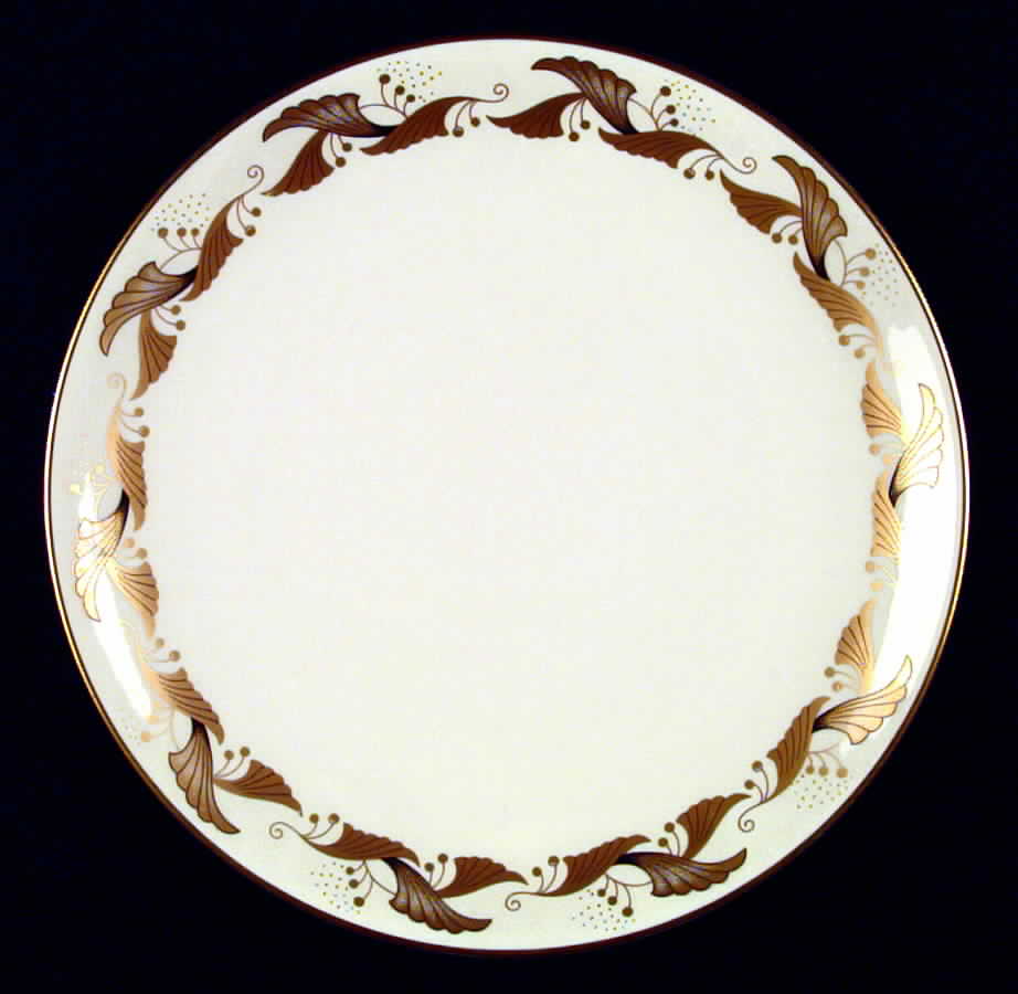 Cantata Gold Coupe Dinner Plate by Flintridge-1