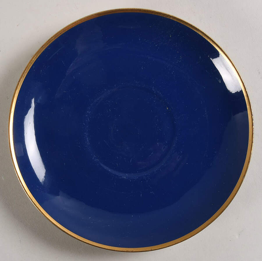 Sylvan-California Cobalt Blue Saucer by Flintridge-1