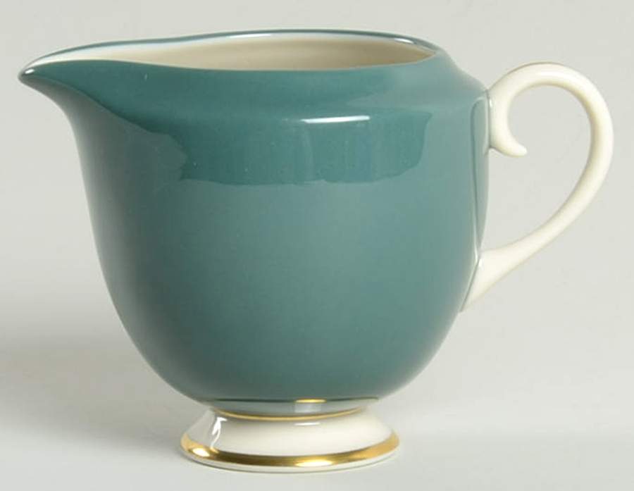 Sylvan-California Teal Green (Rim) Mini Creamer by Flintridge-1