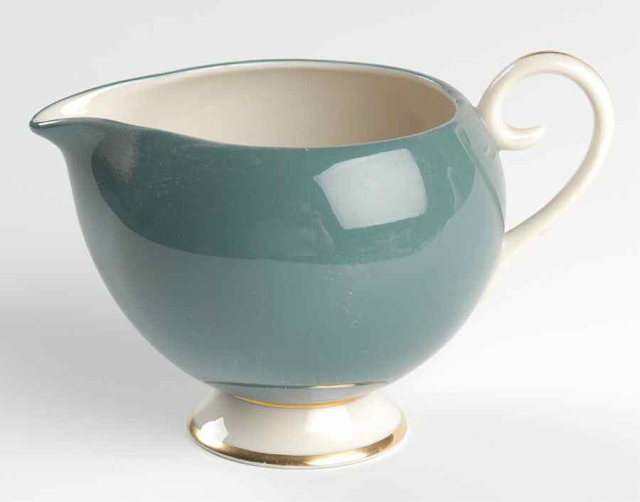 Sylvan-California Teal Green (Rim) Creamer by Flintridge-1