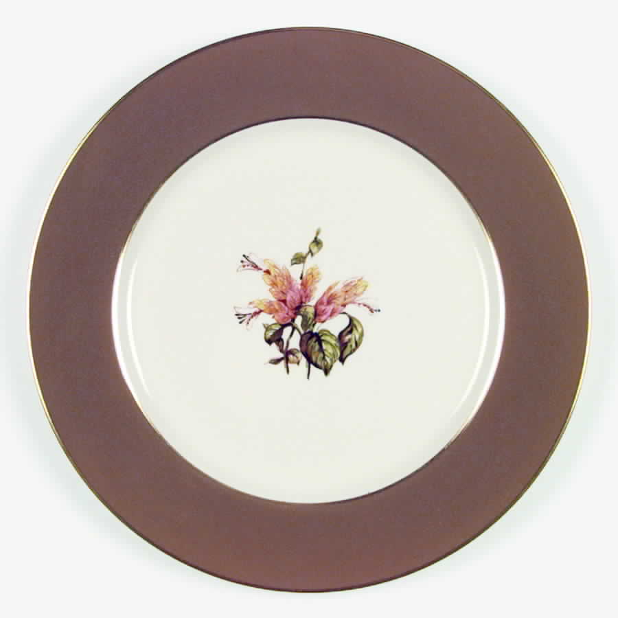Cambria Cocoa (Gold Trim) Dinner Plate by Flintridge-1