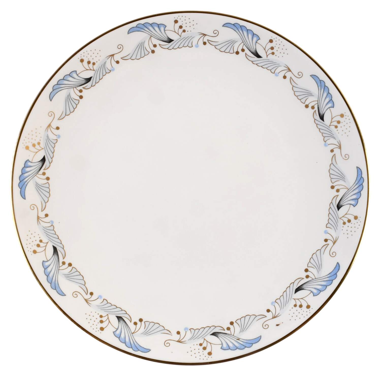 Cantata Blue Coupe Salad Plate by Flintridge-1