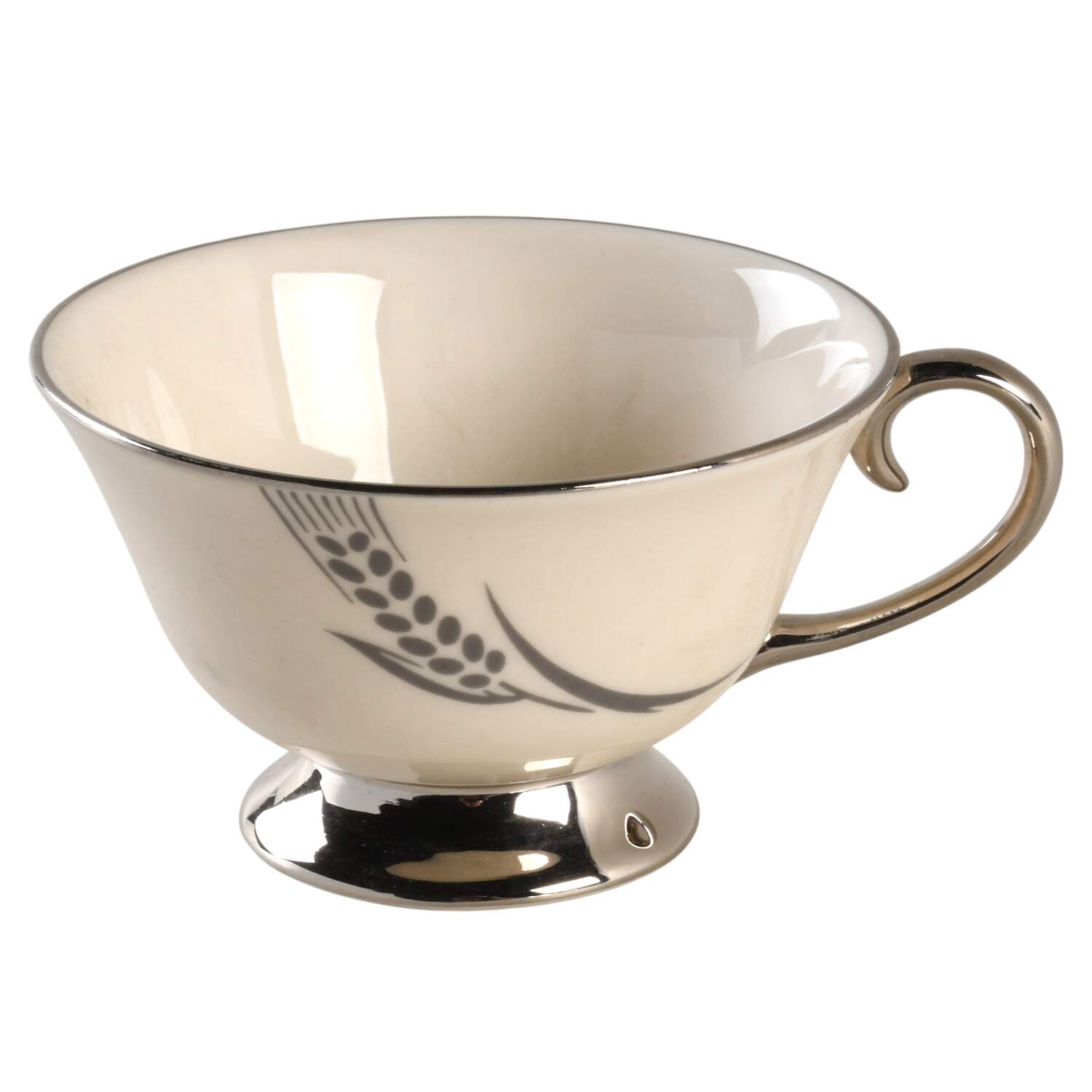 Chalice No Color Band (Platinum Trim) Footed Cup by Flintridge-1