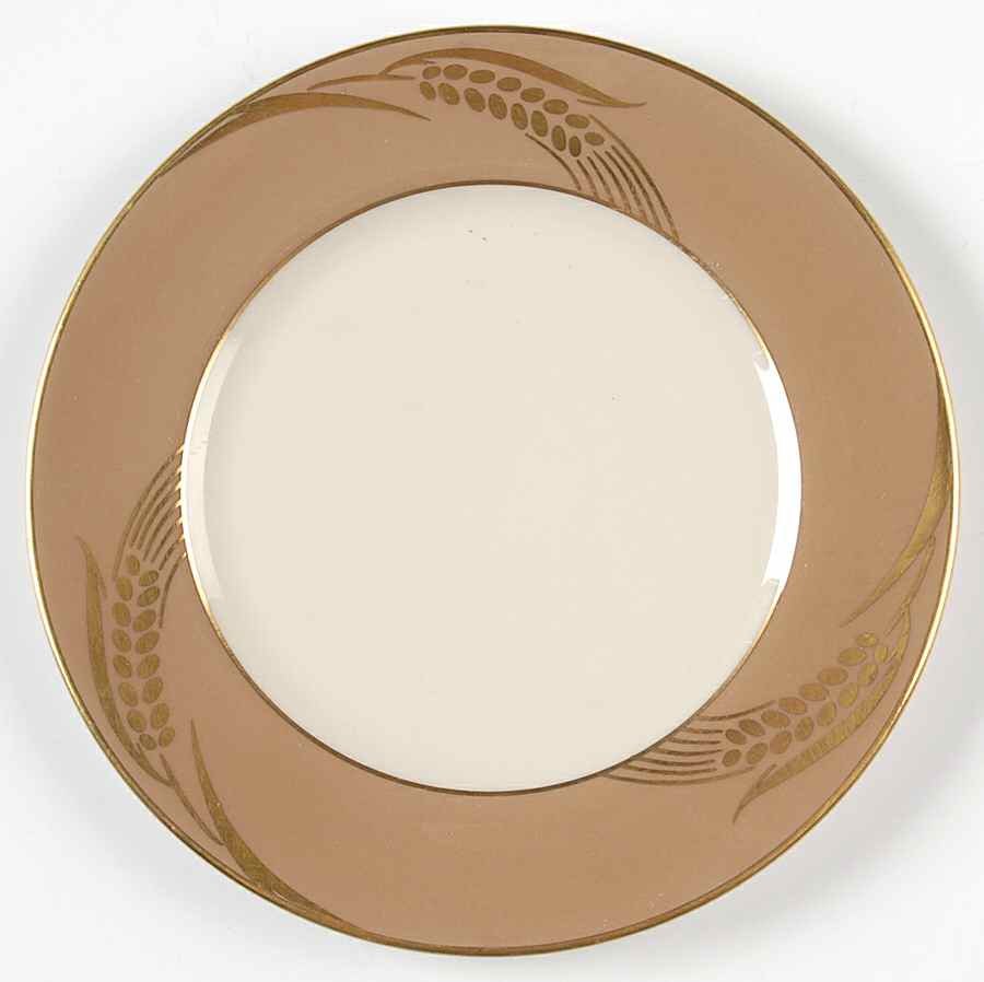Chalice Cocoa (Gold Trim, Rim) Bread & Butter Plate by Flintridge-1