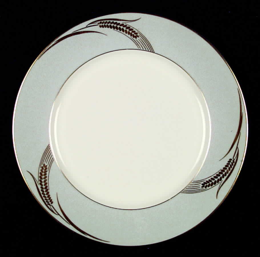 Chalice Gray (Gold Trim, Rim) Dinner Plate by Flintridge-1