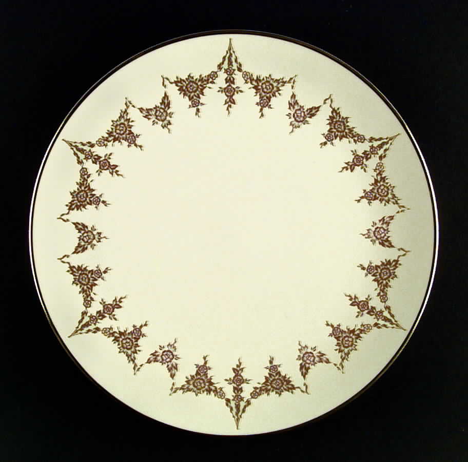 Chateau Grey (Ivory Background) Dinner Plate by Flintridge-1