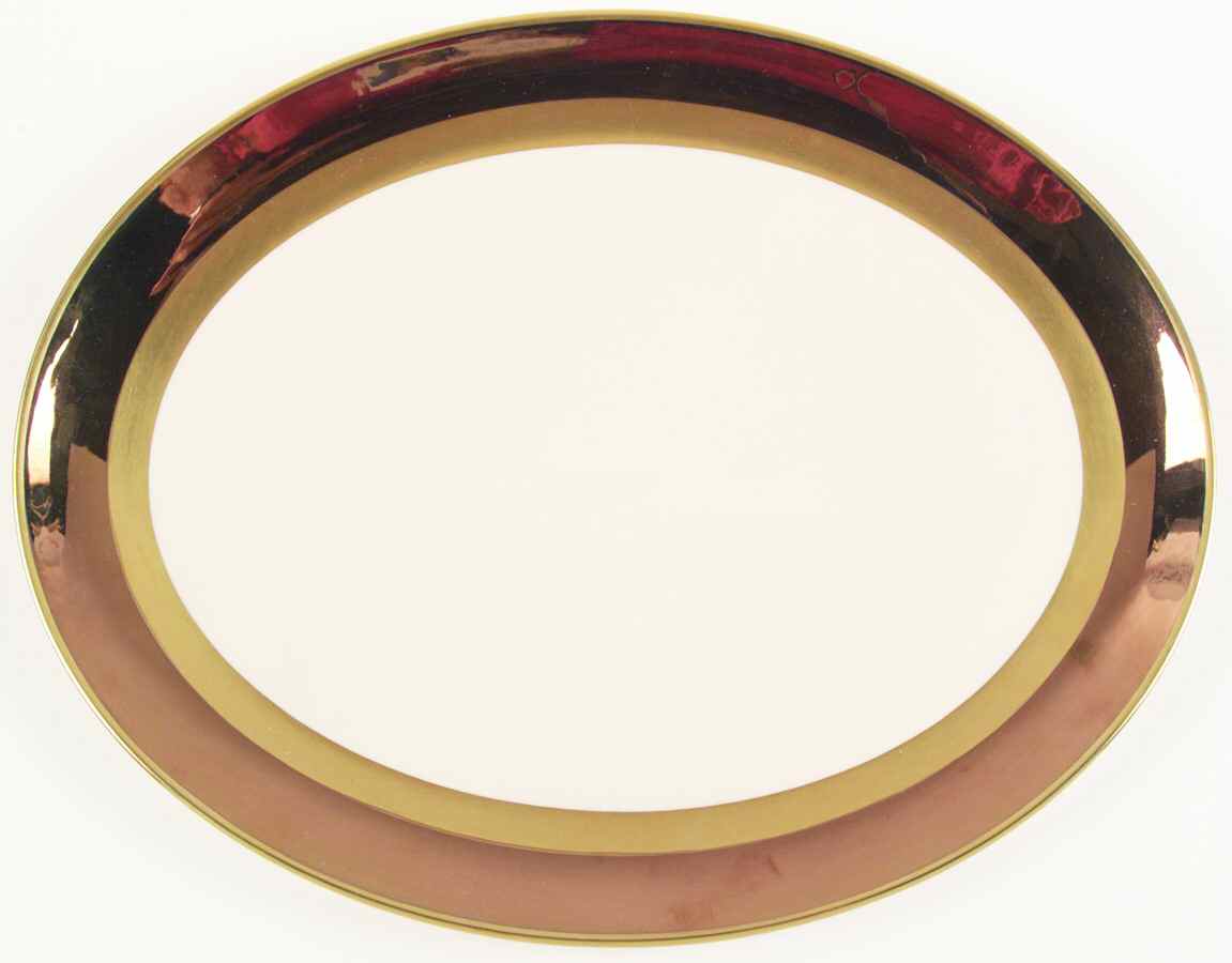 Copper & Gold 16" Oval Serving Platter by Flintridge-1