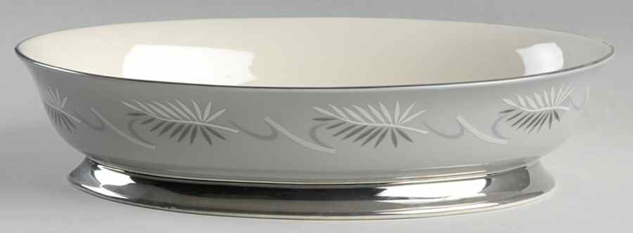 Continental Grey 10" Oval Vegetable Bowl by Flintridge-1