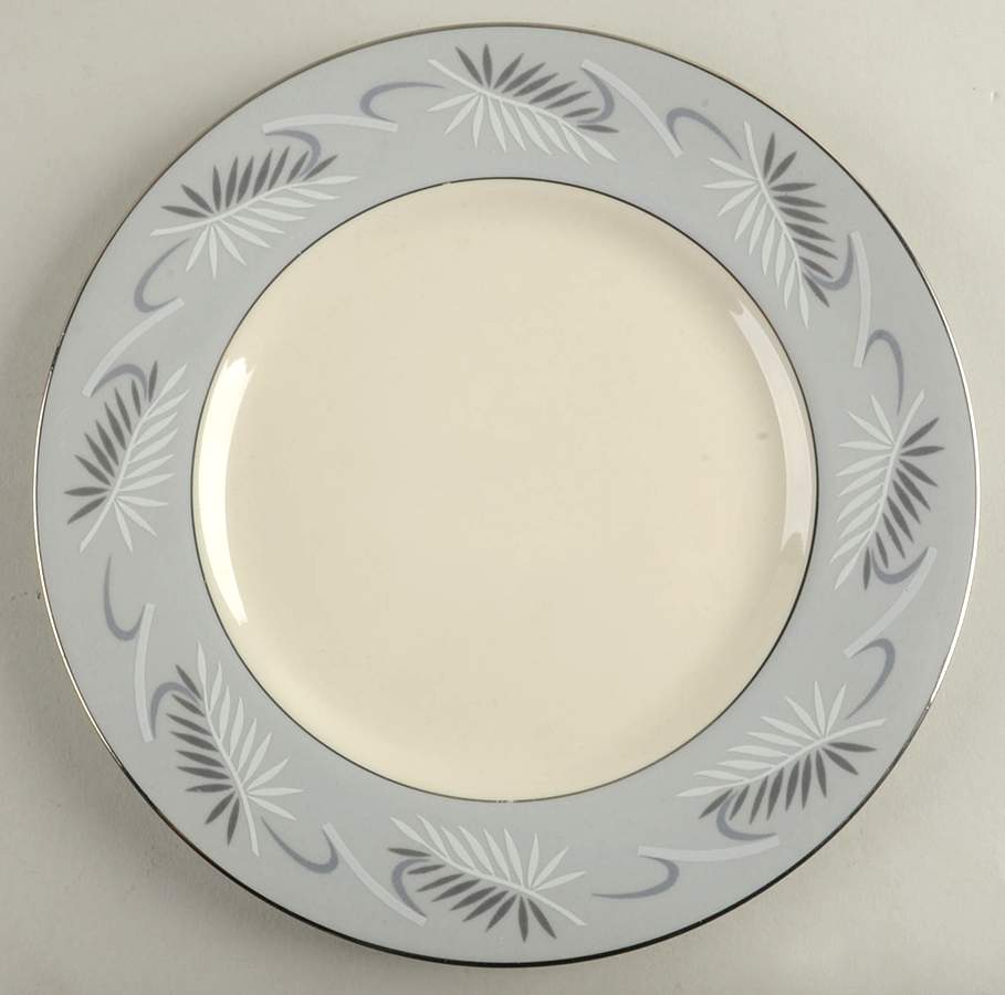 Continental Grey Salad Plate by Flintridge-1
